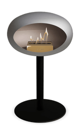 Le Feu - Dome Nickel Ground Steel Low Pole - Fireplace - Viva Alfresco