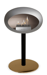 Le Feu - Dome Nickel Ground Steel Low Pole - Fireplace - Viva Alfresco