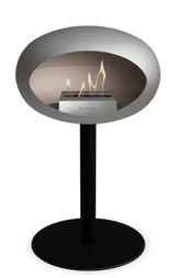 Le Feu - Dome Nickel Ground Steel Low Pole - Fireplace - Viva Alfresco