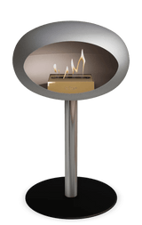 Le Feu - Dome Nickel Ground Steel Low Pole - Fireplace - Viva Alfresco