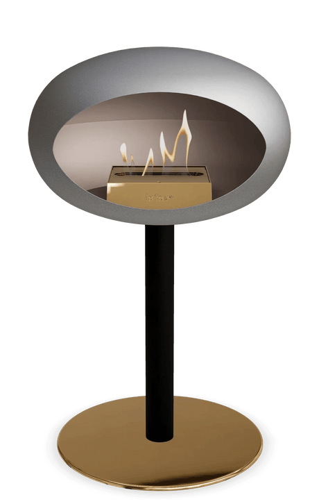 Le Feu - Dome Nickel Ground Steel Low Pole - Fireplace - Viva Alfresco