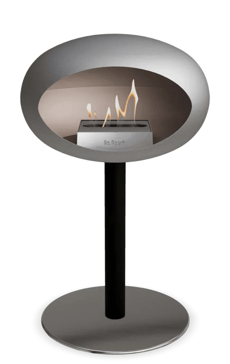 Le Feu - Dome Nickel Ground Steel Low Pole - Fireplace - Viva Alfresco