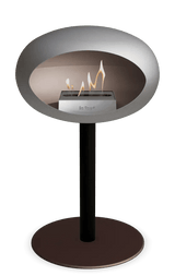 Le Feu - Dome Nickel Ground Steel Low Pole - Fireplace - Viva Alfresco