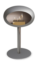 Le Feu - Dome Nickel Ground Steel Low Pole - Fireplace - Viva Alfresco