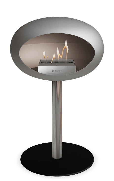 Le Feu - Dome Nickel Ground Steel Low Pole - Fireplace - Viva Alfresco