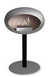 Le Feu - Dome Nickel Ground Steel Low Pole - Fireplace - Viva Alfresco