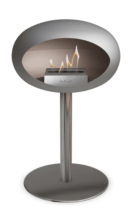 Le Feu - Dome Nickel Ground Steel Low Pole - Fireplace - Viva Alfresco