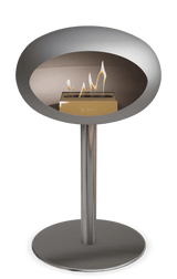 Le Feu - Dome Nickel Ground Steel Low Pole - Fireplace - Viva Alfresco