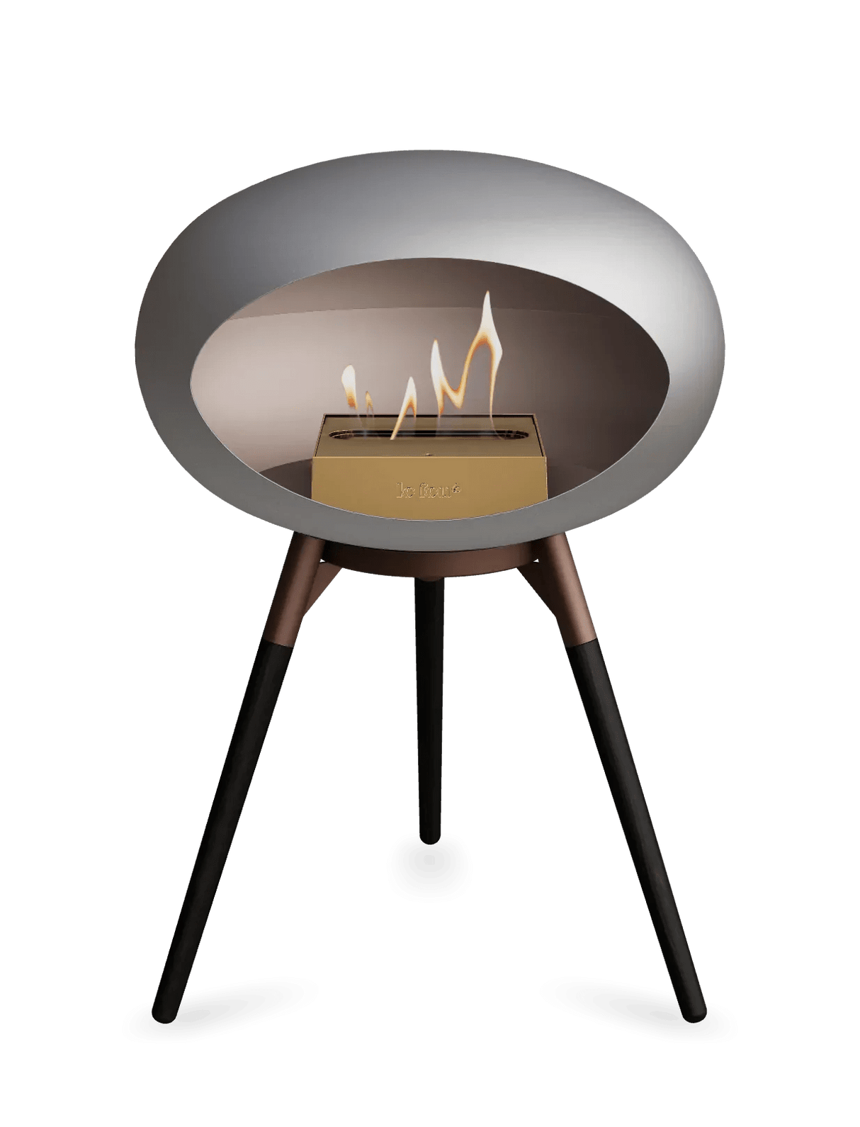 Le Feu - Dome Nickel Ground Wood Low - Fireplace - Viva Alfresco