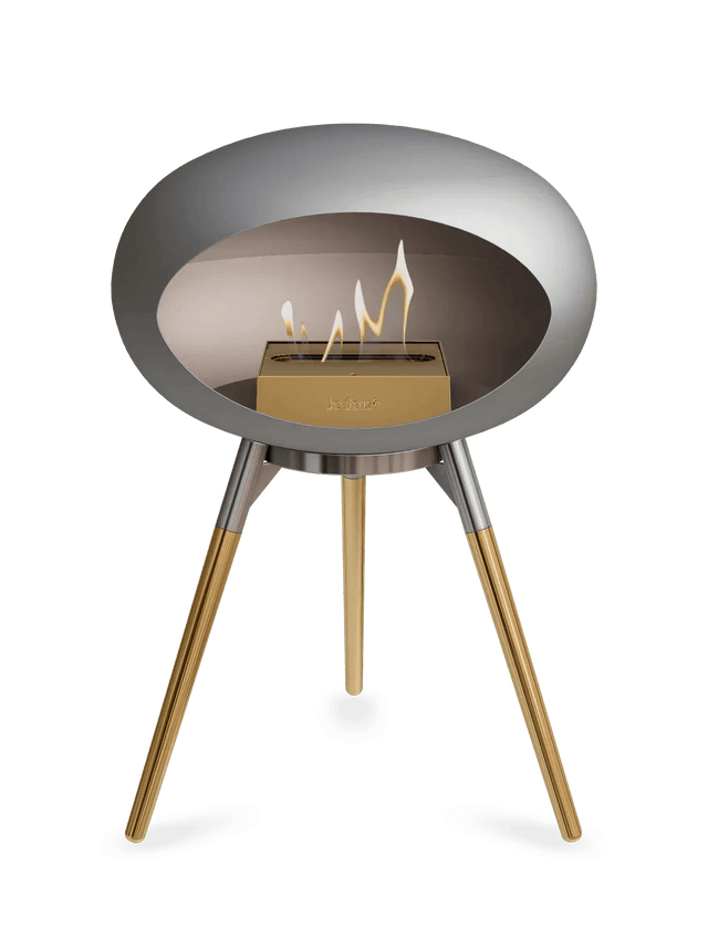 Le Feu - Dome Nickel Ground Wood Low - Fireplace - Viva Alfresco