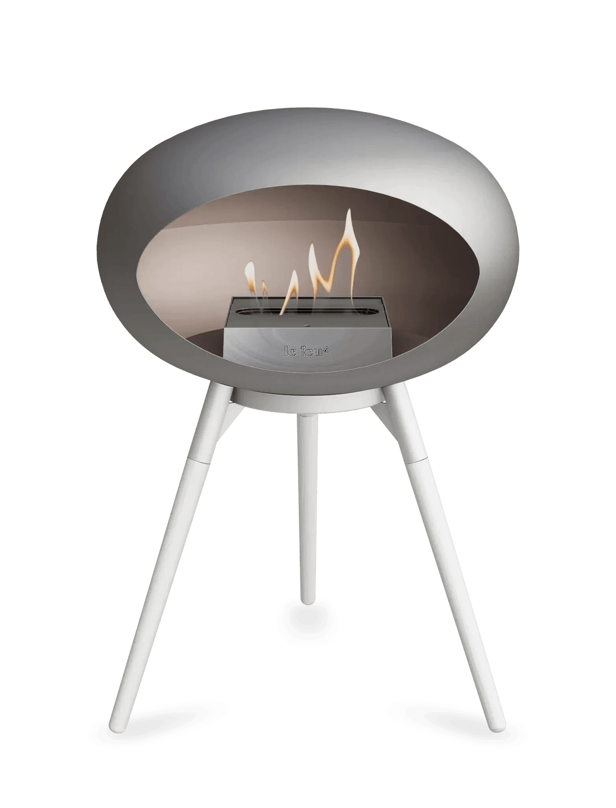 Le Feu - Dome Nickel Ground Wood Low - Fireplace - Viva Alfresco