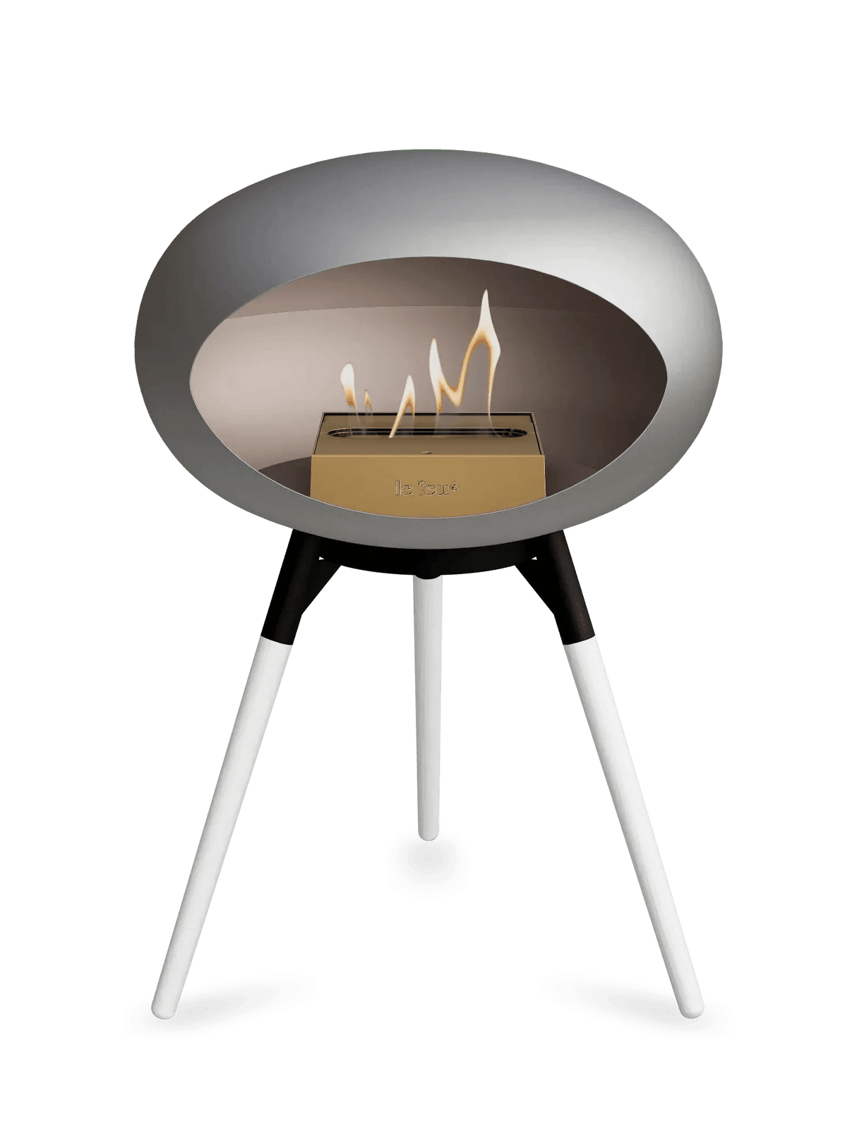 Le Feu - Dome Nickel Ground Wood Low - Fireplace - Viva Alfresco