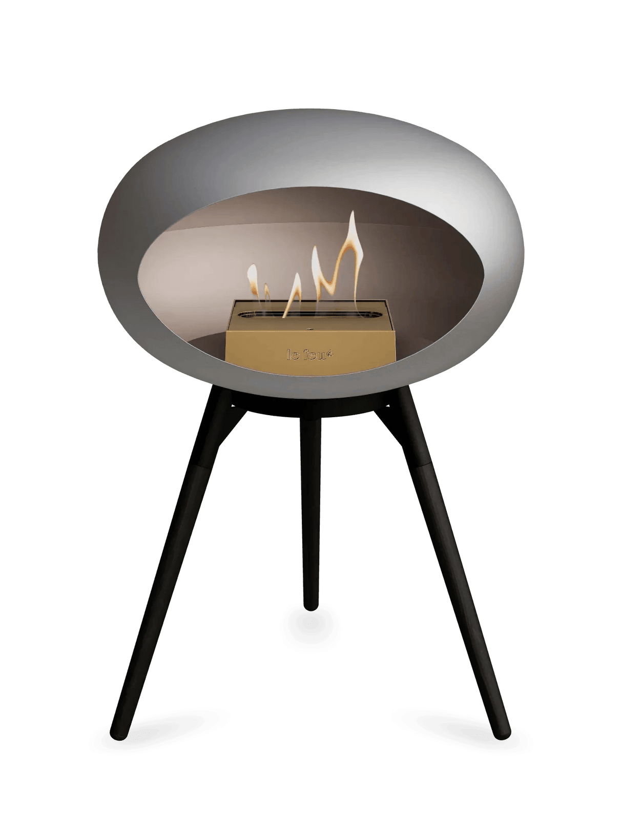 Le Feu - Dome Nickel Ground Wood Low - Fireplace - Viva Alfresco