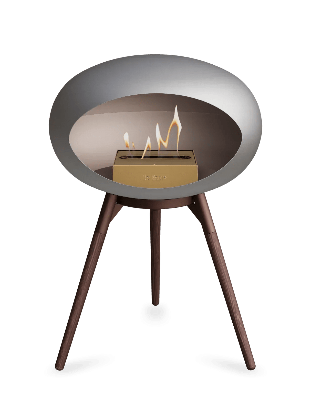 Le Feu - Dome Nickel Ground Wood Low - Fireplace - Viva Alfresco