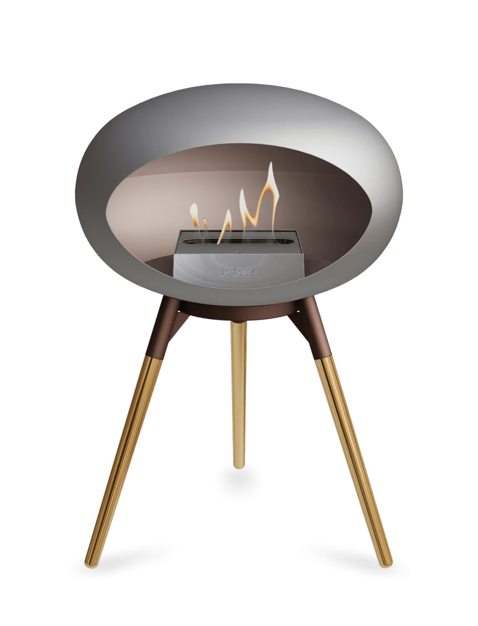 Le Feu - Dome Nickel Ground Wood Low - Fireplace - Viva Alfresco