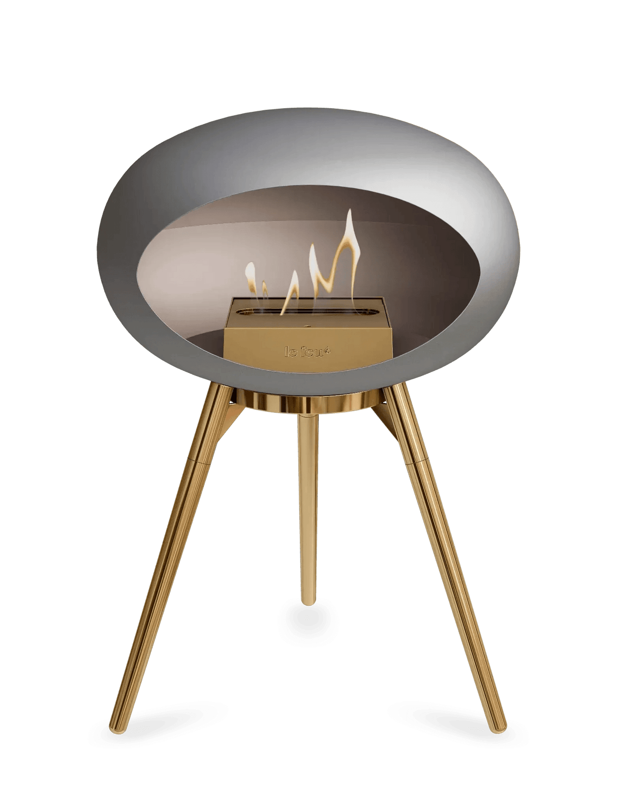 Le Feu - Dome Nickel Ground Wood Low - Fireplace - Viva Alfresco