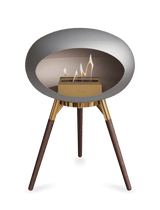 Le Feu - Dome Nickel Ground Wood Low - Fireplace - Viva Alfresco