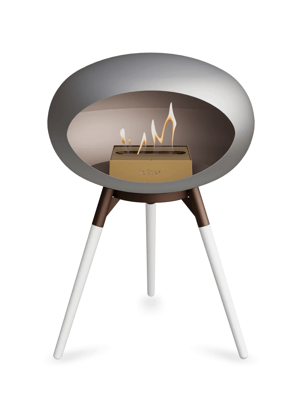 Le Feu - Dome Nickel Ground Wood Low - Fireplace - Viva Alfresco