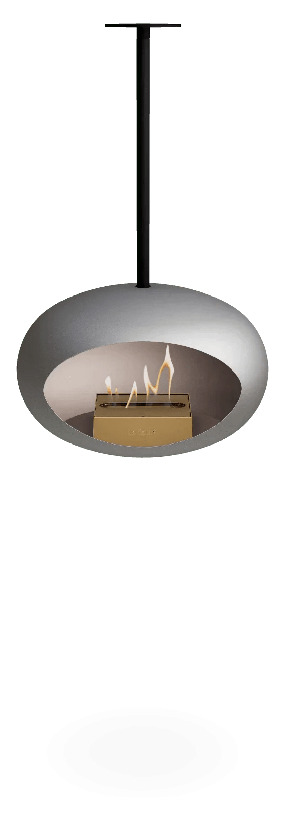 Le Feu - Dome Nickel Sky Indoor/Outdoor - Fireplace - Viva Alfresco