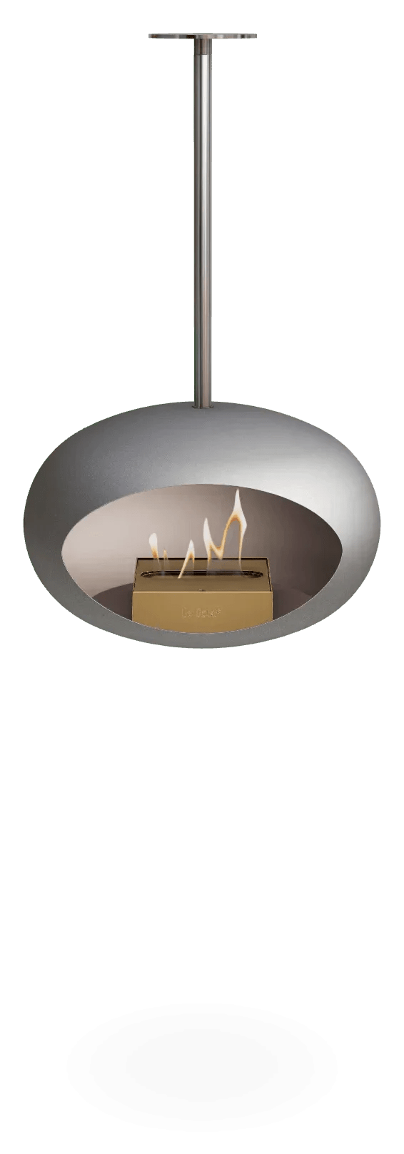 Le Feu - Dome Nickel Sky Indoor/Outdoor - Fireplace - Viva Alfresco