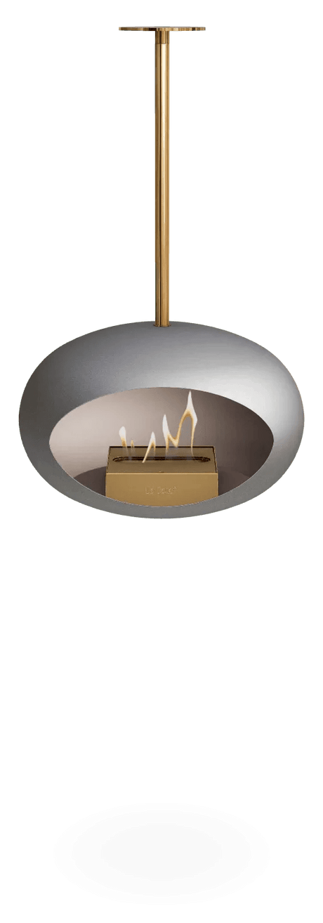 Le Feu - Dome Nickel Sky Indoor/Outdoor - Fireplace - Viva Alfresco