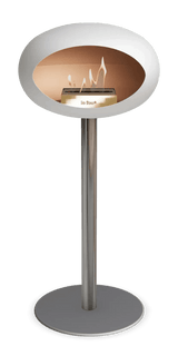 Le Feu - Dome White Ground Steel High Pole - Fireplace - Viva Alfresco