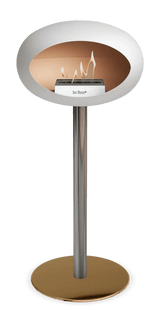 Le Feu - Dome White Ground Steel High Pole - Fireplace - Viva Alfresco