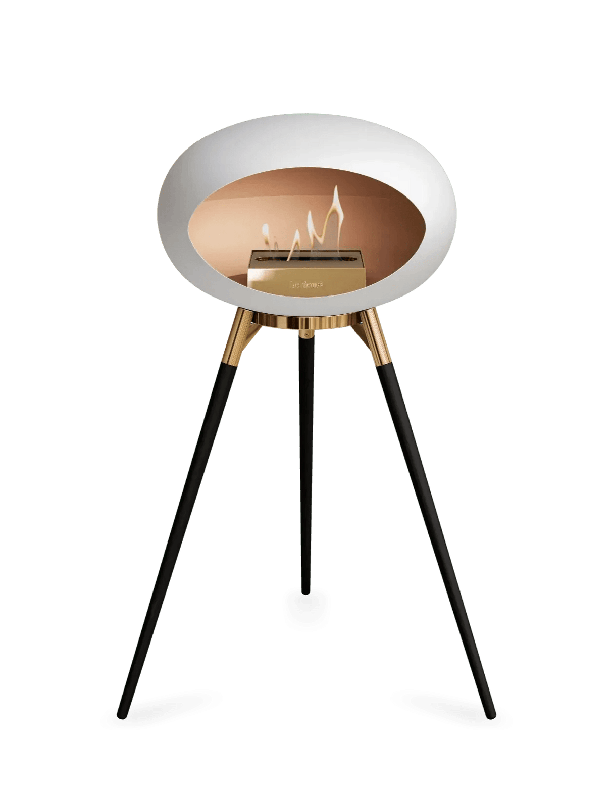 Le Feu - Dome White Ground Wood High - Fireplace - Viva Alfresco