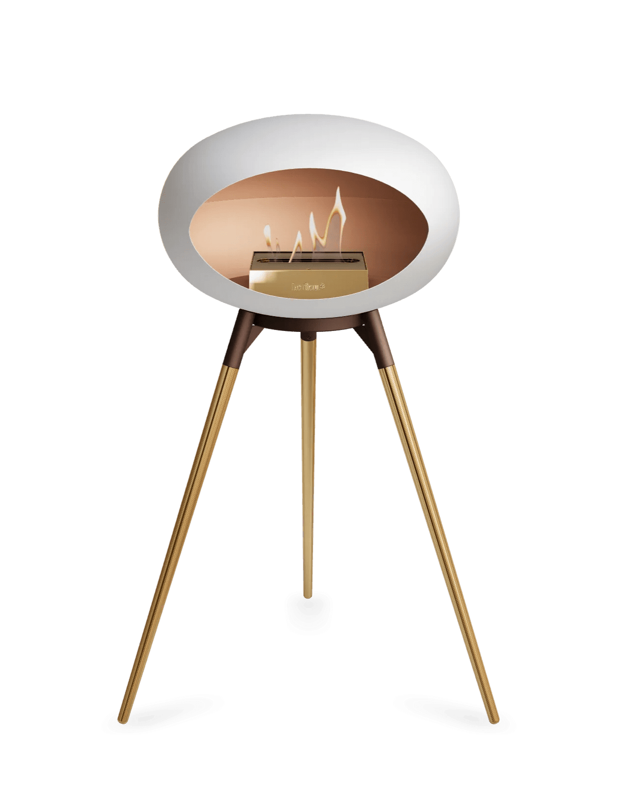 Le Feu - Dome White Ground Wood High - Fireplace - Viva Alfresco