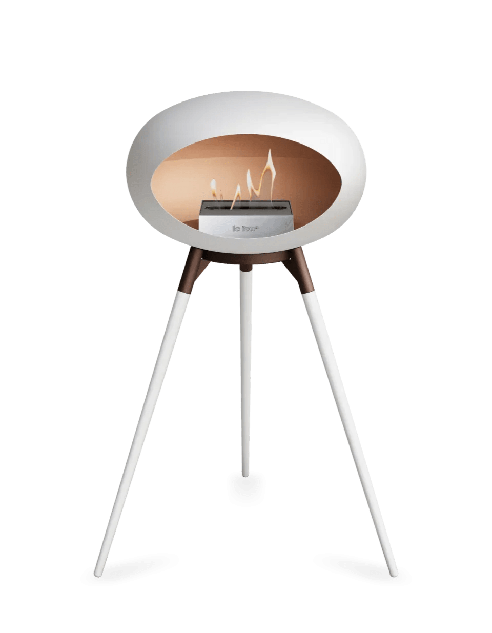 Le Feu - Dome White Ground Wood High - Fireplace - Viva Alfresco