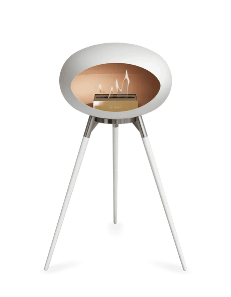 Le Feu - Dome White Ground Wood High - Fireplace - Viva Alfresco