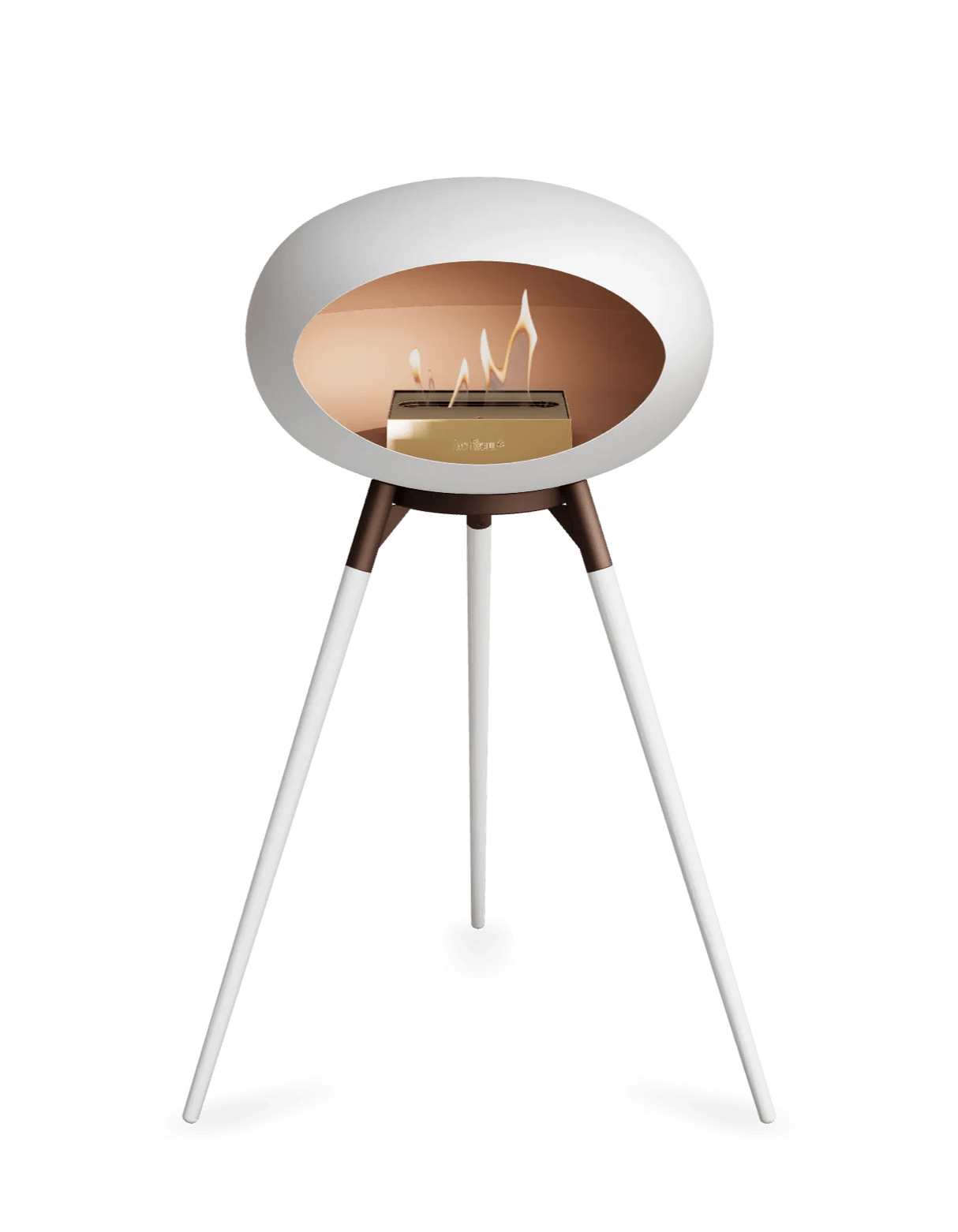 Le Feu - Dome White Ground Wood High - Fireplace - Viva Alfresco