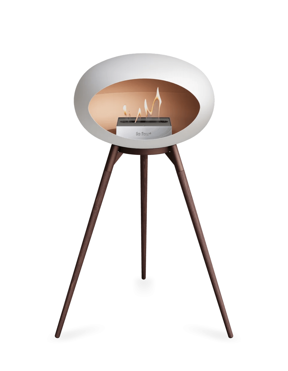 Le Feu - Dome White Ground Wood High - Fireplace - Viva Alfresco