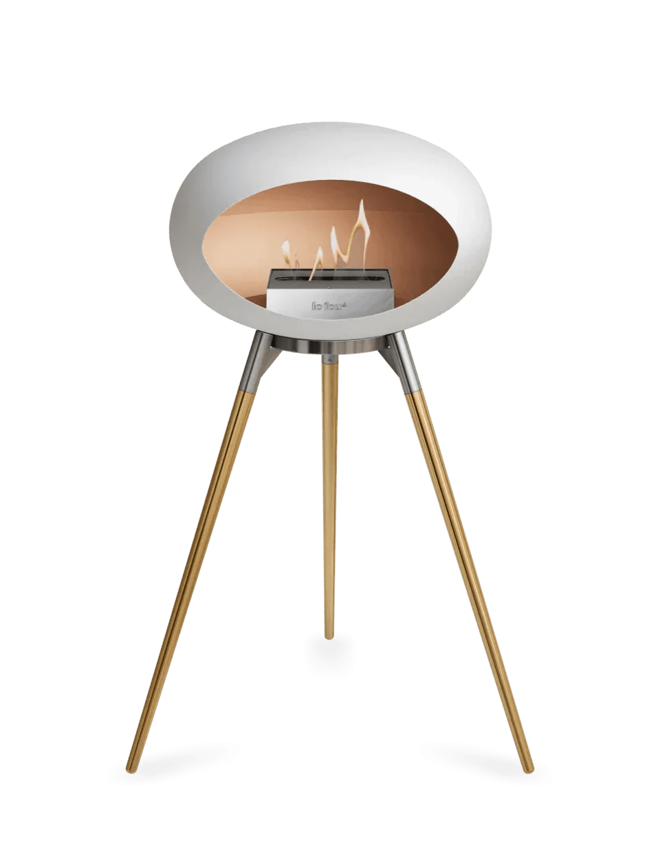 Le Feu - Dome White Ground Wood High - Fireplace - Viva Alfresco