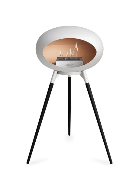 Le Feu - Dome White Ground Wood High - Fireplace - Viva Alfresco