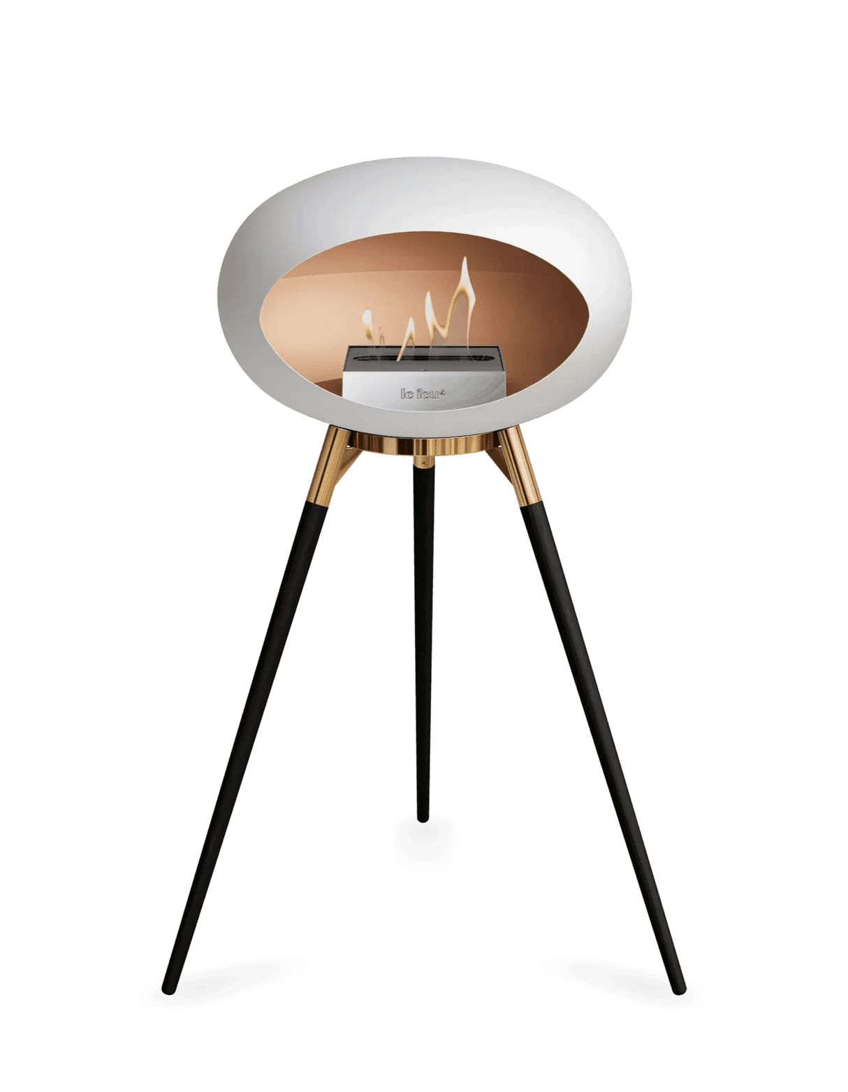 Le Feu - Dome White Ground Wood High - Fireplace - Viva Alfresco