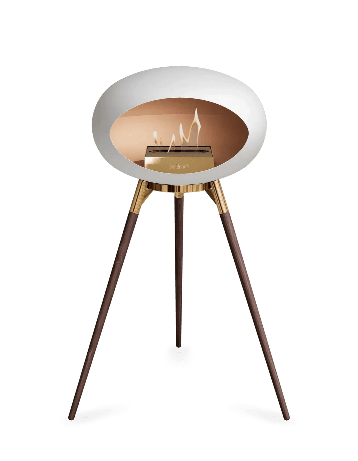 Le Feu - Dome White Ground Wood High - Fireplace - Viva Alfresco