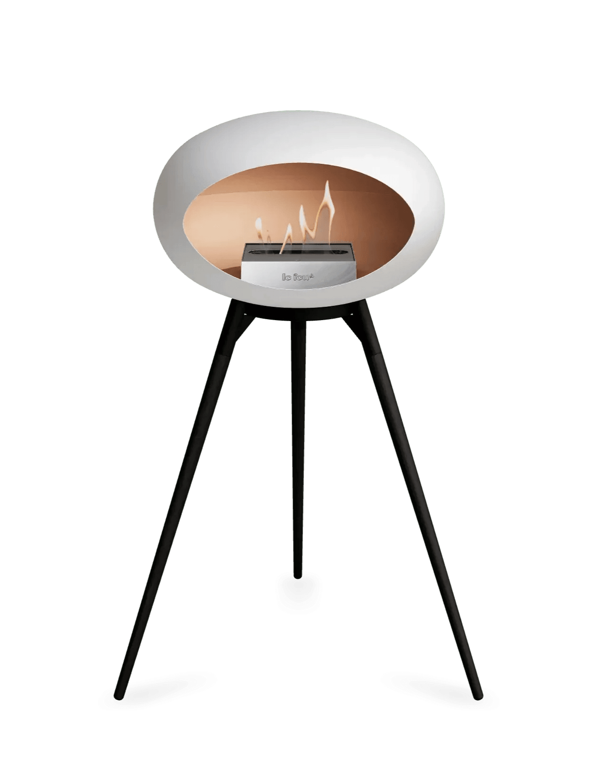 Le Feu - Dome White Ground Wood High - Fireplace - Viva Alfresco