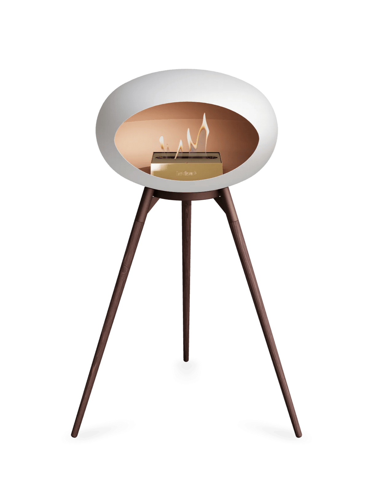 Le Feu - Dome White Ground Wood High - Fireplace - Viva Alfresco