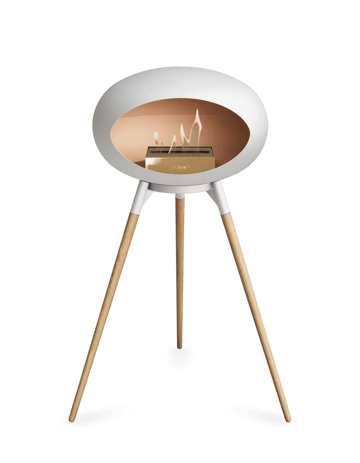 Le Feu - Dome White Ground Wood High - Fireplace - Viva Alfresco