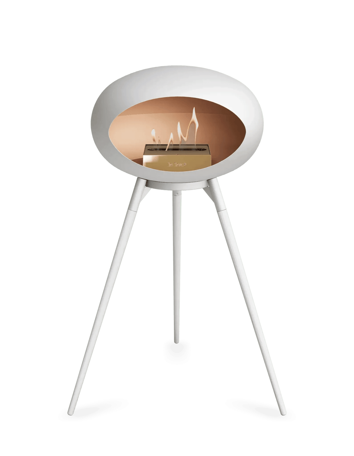 Le Feu - Dome White Ground Wood High - Fireplace - Viva Alfresco