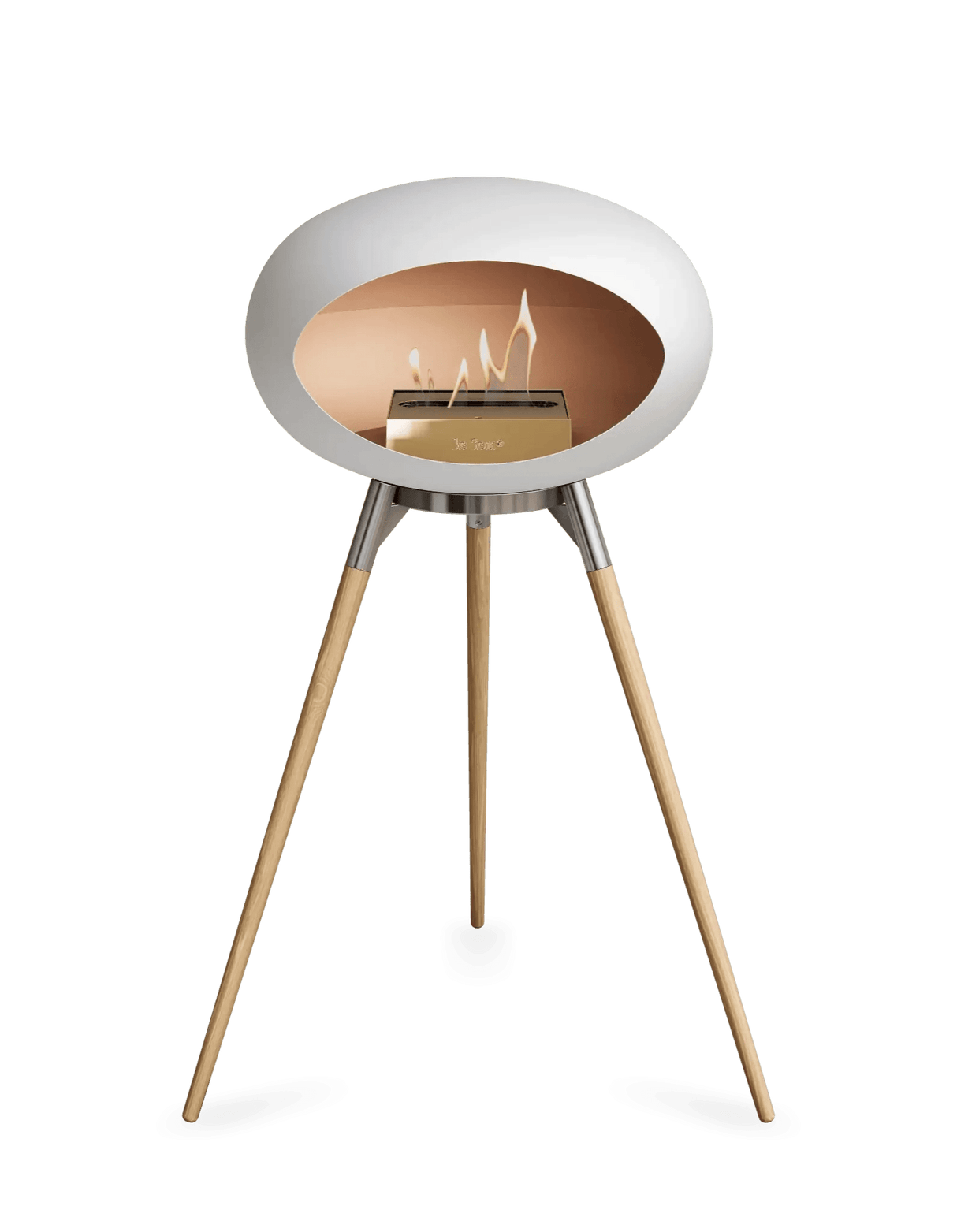 Le Feu - Dome White Ground Wood High - Fireplace - Viva Alfresco