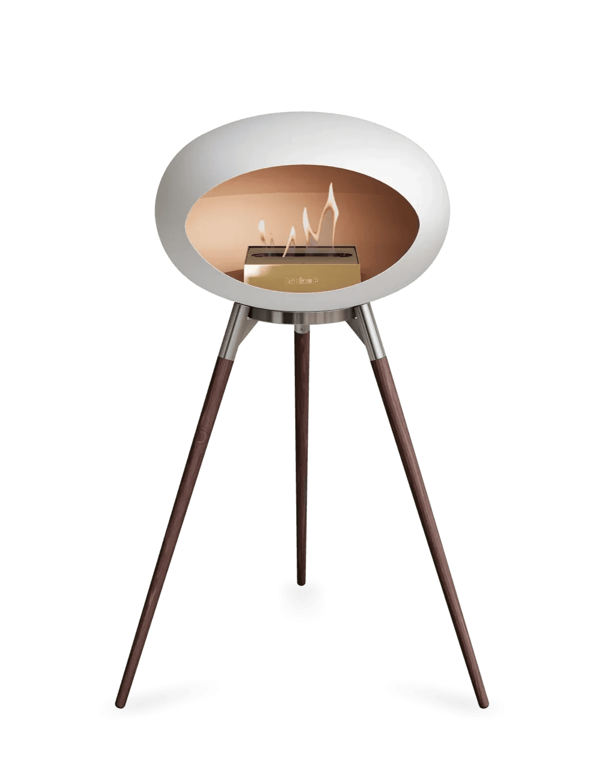 Le Feu - Dome White Ground Wood High - Fireplace - Viva Alfresco