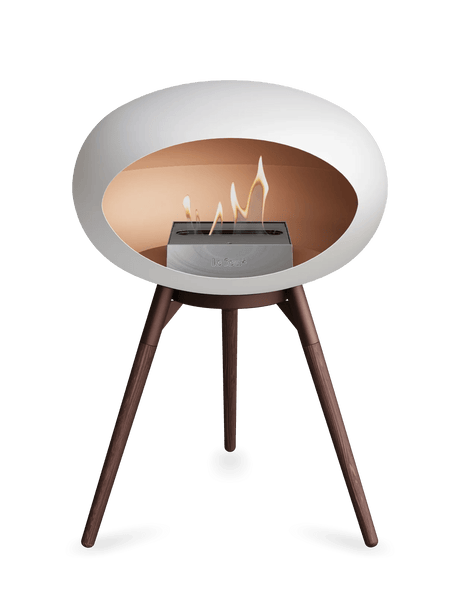 Le Feu - Dome White Ground Wood Low - Fireplace - Viva Alfresco