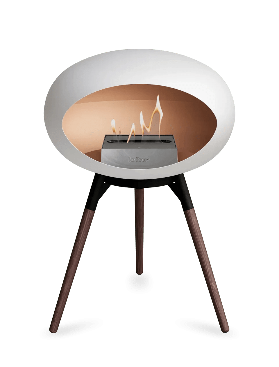 Le Feu - Dome White Ground Wood Low - Fireplace - Viva Alfresco