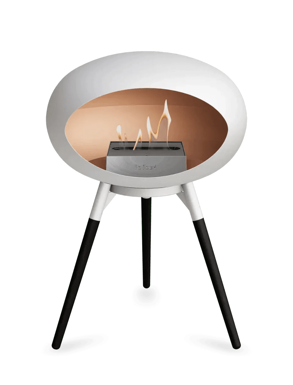 Le Feu - Dome White Ground Wood Low - Fireplace - Viva Alfresco