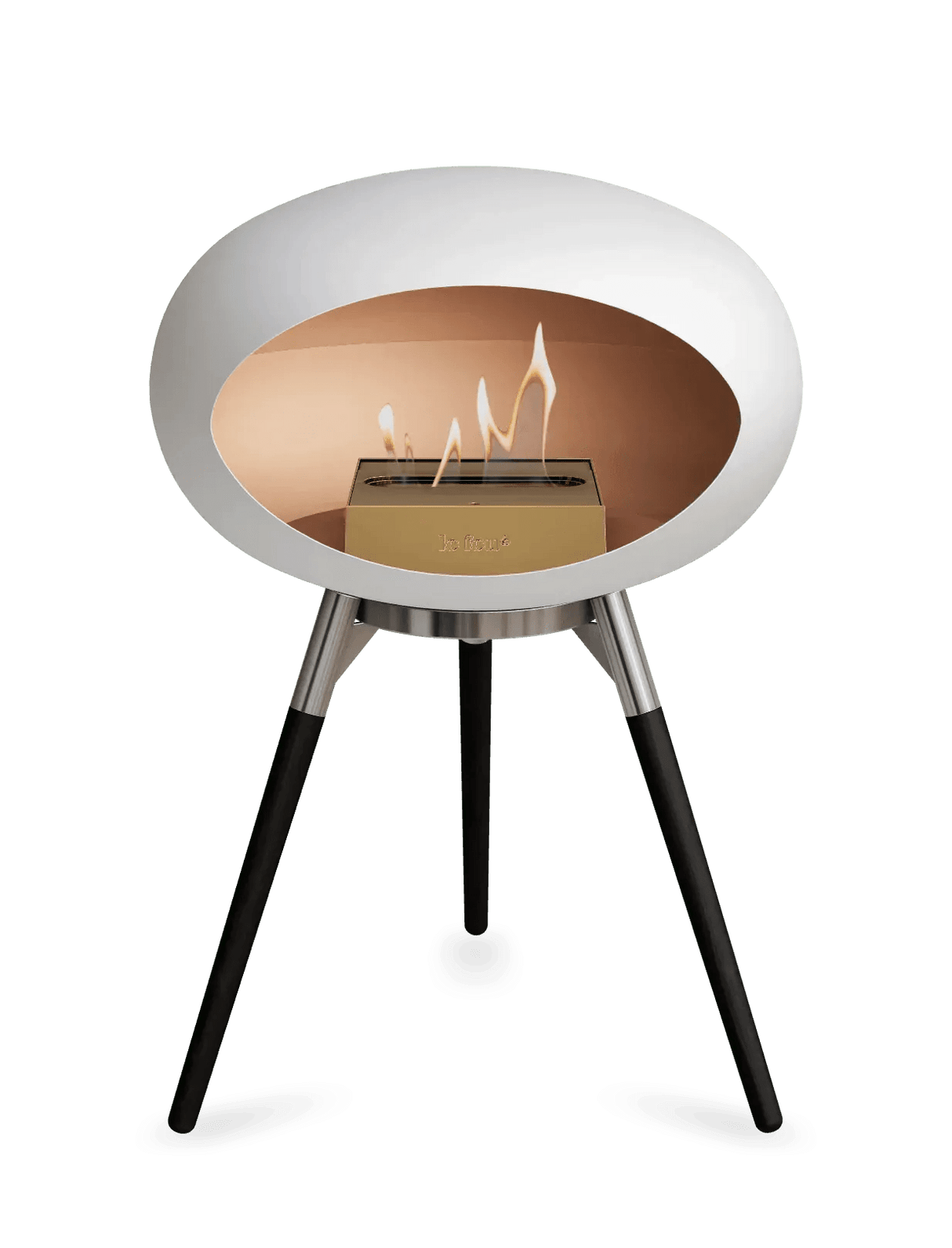 Le Feu - Dome White Ground Wood Low - Fireplace - Viva Alfresco