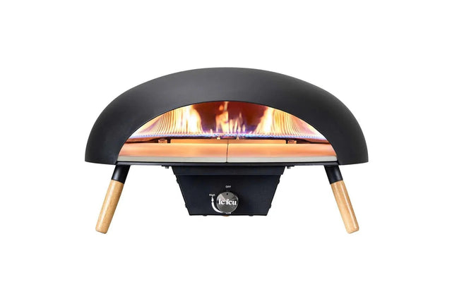 Le Feu Turtle Black Gas Powered Pizza Oven - Viva Alfresco