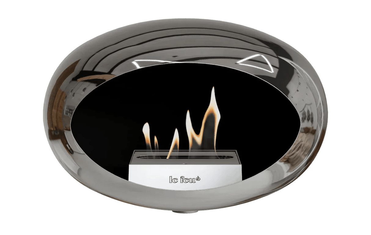 Le Feu - Wall Chromed Silver Indoor/Outdoor - Fireplace - Viva Alfresco