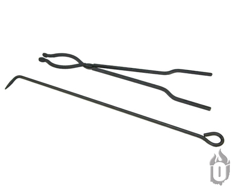 Ohio Flame Fire Tools Package (Fire Poker + Campfire Tongs) - Viva Alfresco